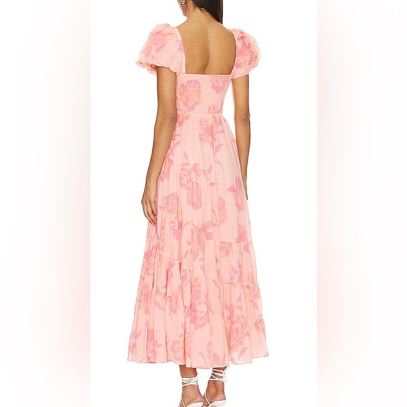 Free People Short Sleeve Sundrenched Maxi Dress - Picture 2 of 4